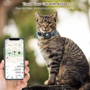 60703946-e045-4e6c-8249-507186e3a05b.jpg Airtag Pet Collar With Bell Reflective Adjustable Anti-lost Cat Dog Collar